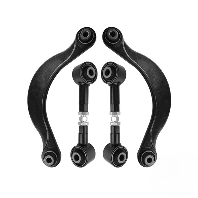 CHEFRU Querlenker Mit Lager Kompatibel Mit Lincoln Für MKZ FWD 2007 2008 2009 2010 2011 2012 9E5Z5500A AE5Z5500A 4 Stück Auto-Hinterquerlenker Untere Seitliche Verbindungsaufhängung von CHEFRU