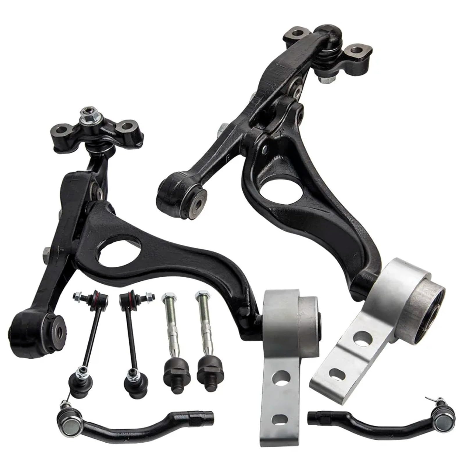 CHEFRU Querlenker Mit Lager Kompatibel Mit Mazda 6 GH 2007 2008 2009 2010 2011 2012 2013 Vorne Links Rechts Unten Querlenker-Querlenker-Set GS1D34300G GS1D34300H von CHEFRU