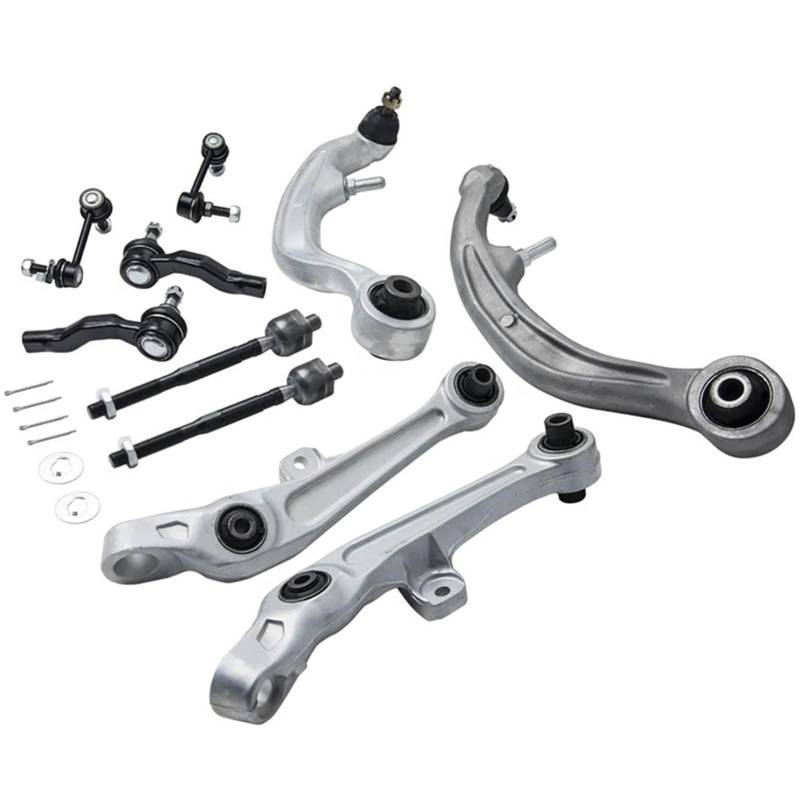 CHEFRU Querlenker Mit Lager Kompatibel Mit Nissan Für 350Z 2003 2004 2005 2006 2007 2008 2009 RK641595 RK641594 MS30163 Vordere Hintere Untere Querlenkeraufhängung von CHEFRU