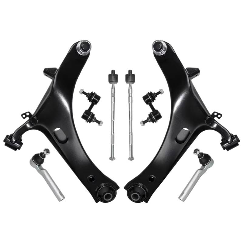 CHEFRU Querlenker Mit Lager Kompatibel Mit Subaru Für Outback Für Legacy GT 2005 2006 2007 2008 2009 Vordere Untere Querlenker Stabilisatorverbindung Spurstangenkopf-Set von CHEFRU