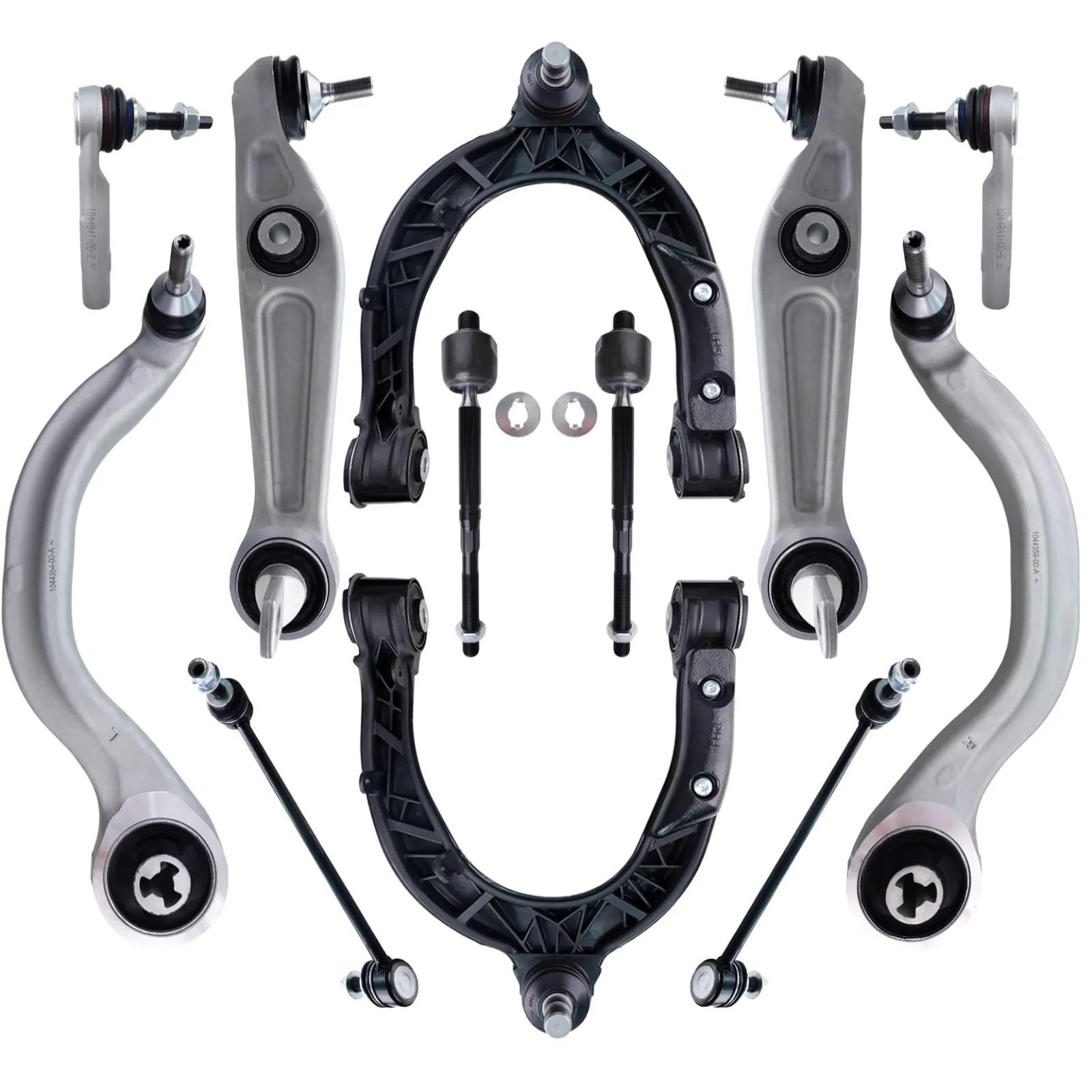 CHEFRU Querlenker Mit Lager Kompatibel Mit Tesla Für Model Y 2019 2020 2021 2022, Vorderer Oberer Unterer Aufhängungsquerlenker Mit Kugelgelenk, Stabilisator-Endglied 104432100G CHEFRU Querlenker Mit Lager Kompatibel Mit Tesla Für Model Y 2019 2020 2021 2022, Vorderer Oberer Unterer Aufhängungsquerlenker Mit Kugelgelenk, Stabilisator-Endglied 104432100G von CHEFRU