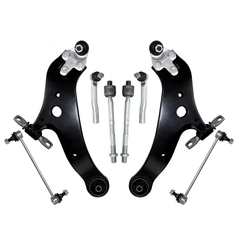 CHEFRU Querlenker Mit Lager Kompatibel Mit Toyota Für Highlander 2008–2018 Für Venza 2009–2016 OEM: K622945 K622944 Vorderer Unterer Querlenker Spurstange Stabilisatorverbindung von CHEFRU