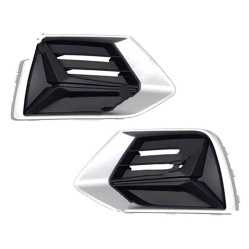Kompatibel Mit Q3 2019 2020 2021 2022 Auto Frontstoßstange Nebelscheinwerfer Kühlergrill Nebelscheinwerfer Verkleidung Abdeckung Rahmen Deckel Blende Haube stoßstange Grill(2PCS left and right) von CHEFRU