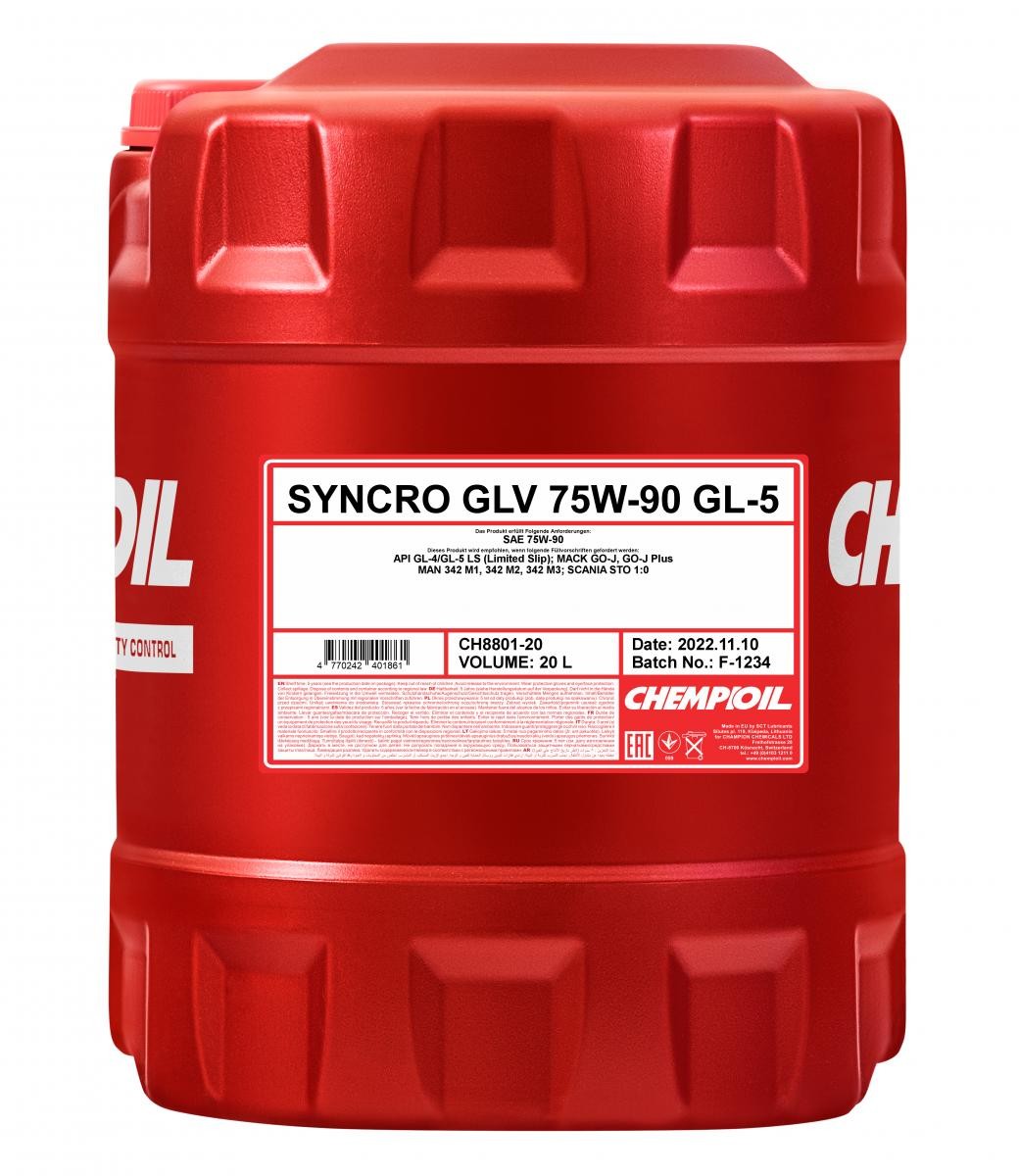 CHEMPIOIL Getriebeöl VW,MERCEDES-BENZ,AUDI CH8801-20 CHEMPIOIL Getriebeöl VW,MERCEDES-BENZ,AUDI CH8801-20 von CHEMPIOIL
