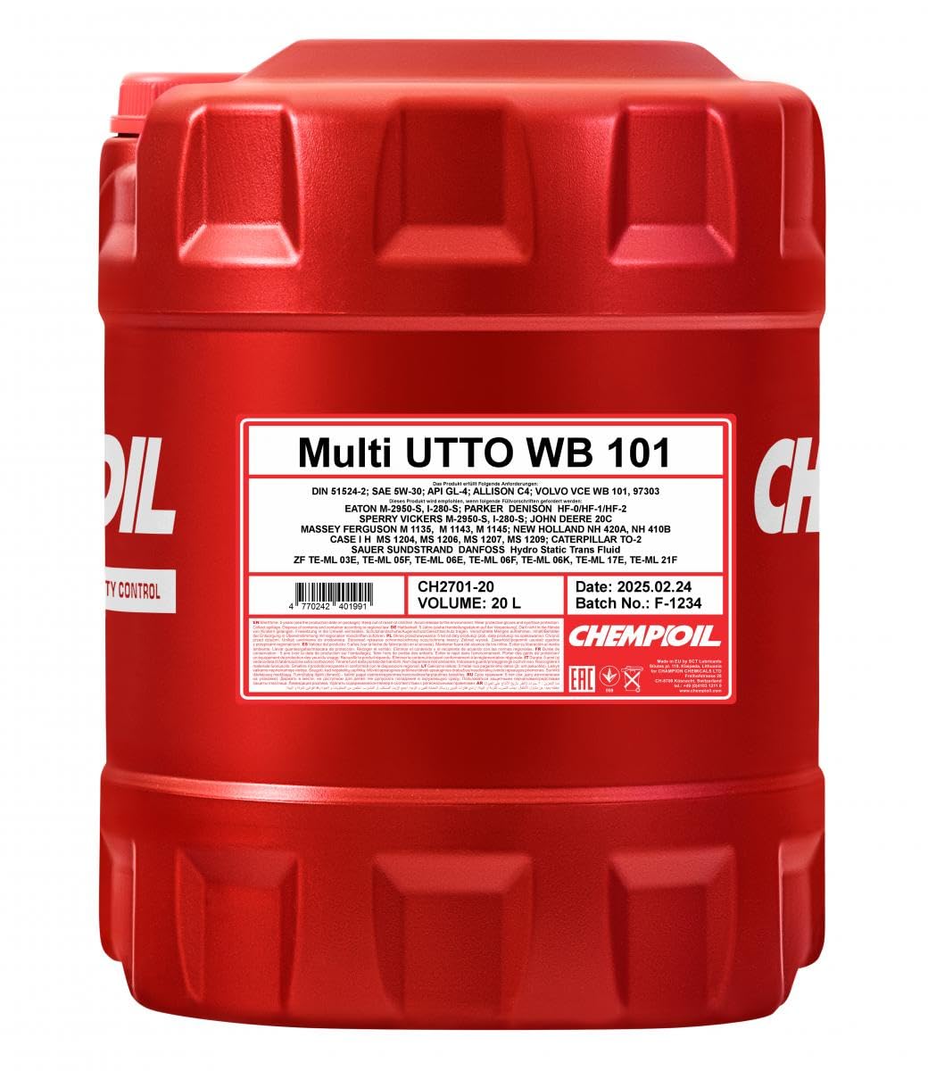 CHEMPIOIL Multi UTTO WB 101 20 L von Chempioil