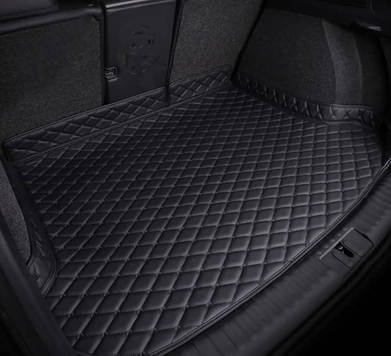 Auto Kofferraummatten für Lexus NX 450h+ 2021 2022 2023 2024-,Langlebiges Wasserdicht Kratzfest Leder Kofferraumwanne Schutzmatte Innenraum ZubehöR,A/Black von CHENLILI