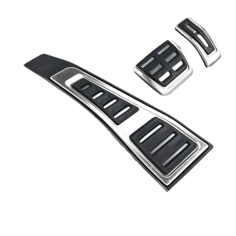 Shuogoufeng Store 3 Stück RHD Edelstahl Auto Fußstütze Pedal Bremse Gaspedal Abdeckung Kompatibel mit A4 A5 Q7 S4 RS4 B9 8W von CHENREN