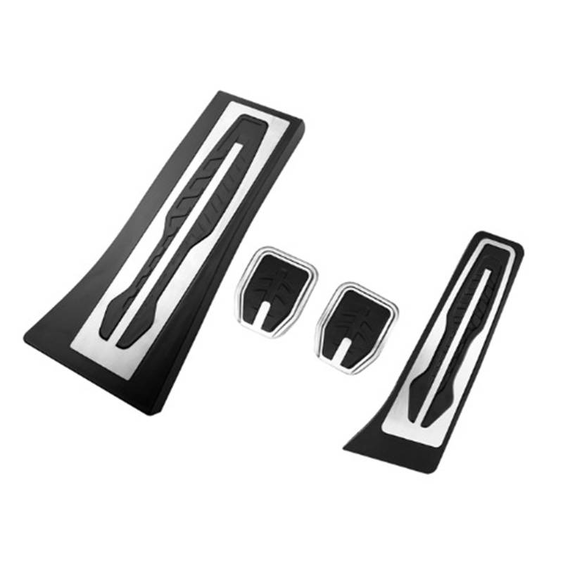 Shuogoufeng Store Autopedale Kompatibel mit B*MW X5 X6 F15 F16 E70 E71 E72 M 2008-2022 LHD Gasbeschleuniger Bremsfußstützenpedal-Pad-Abdeckungssatz Zubehör(MT) von CHENREN