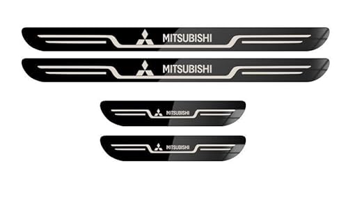CHENXIYU 4 Stücke Autotürschwellenschutzleisten für Mitsubishi Lancer X 2007-, Einstiegsleisten aus Edelstahl, Schwellen-Styling-Dekorzubehör,Black CHENXIYU 4 Stücke Autotürschwellenschutzleisten für Mitsubishi Lancer X 2007-, Einstiegsleisten aus Edelstahl, Schwellen-Styling-Dekorzubehör,Black von CHENXIYU