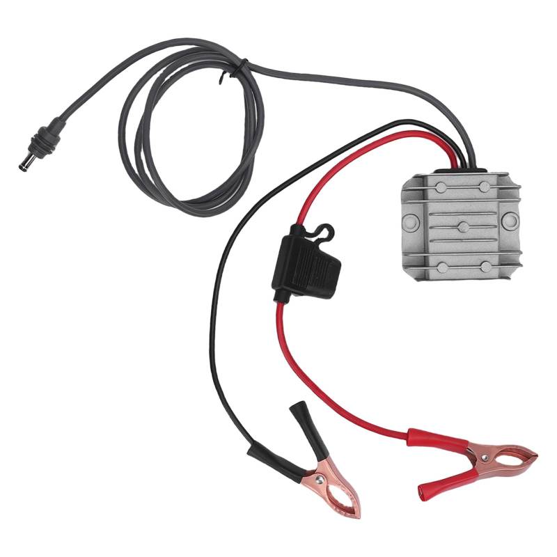 CHEOTIME 12V 24 V bis 30 V 3.5A Stiefanpassungskabel, Konverter mit Klemmen-Direkt-Current-Konvertierungskit für den -Router 9-28V Eingang Outdoor Travel RV Setup von CHEOTIME