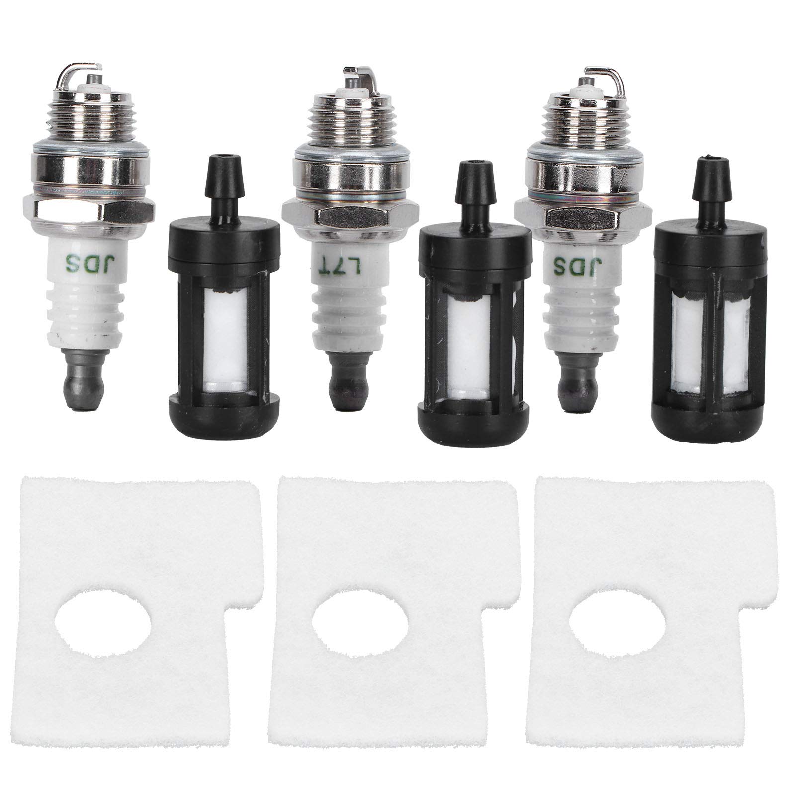 CHEOTIME Ersatz-Zündkerzen, Luftfilter-Kraftstofffilter-Zündkerzenset, Kompatibel Mit Stihl MS180 MS170 018 017 MS 180 170 CHEOTIME Ersatz-Zündkerzen, Luftfilter-Kraftstofffilter-Zündkerzenset, Kompatibel Mit Stihl MS180 MS170 018 017 MS 180 170 von CHEOTIME