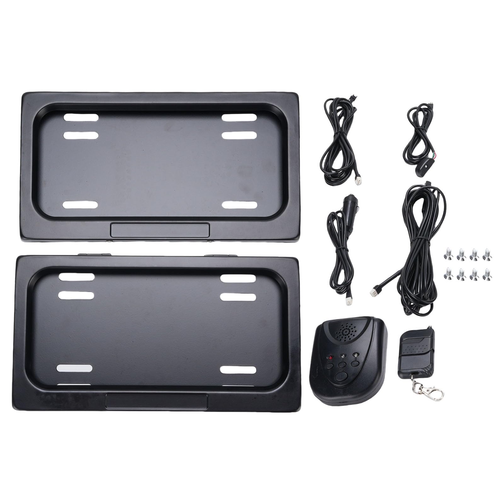 Cheotime Electric Nict Plate Frame, 2 PCS Iron Weatherfous Electric Car Plate Frame mit Fernbedienung für US -Standard -Elektrofahrzeuge Cheotime Electric Nict Plate Frame, 2 PCS Iron Weatherfous Electric Car Plate Frame mit Fernbedienung für US -Standard -Elektrofahrzeuge von CHEOTIME