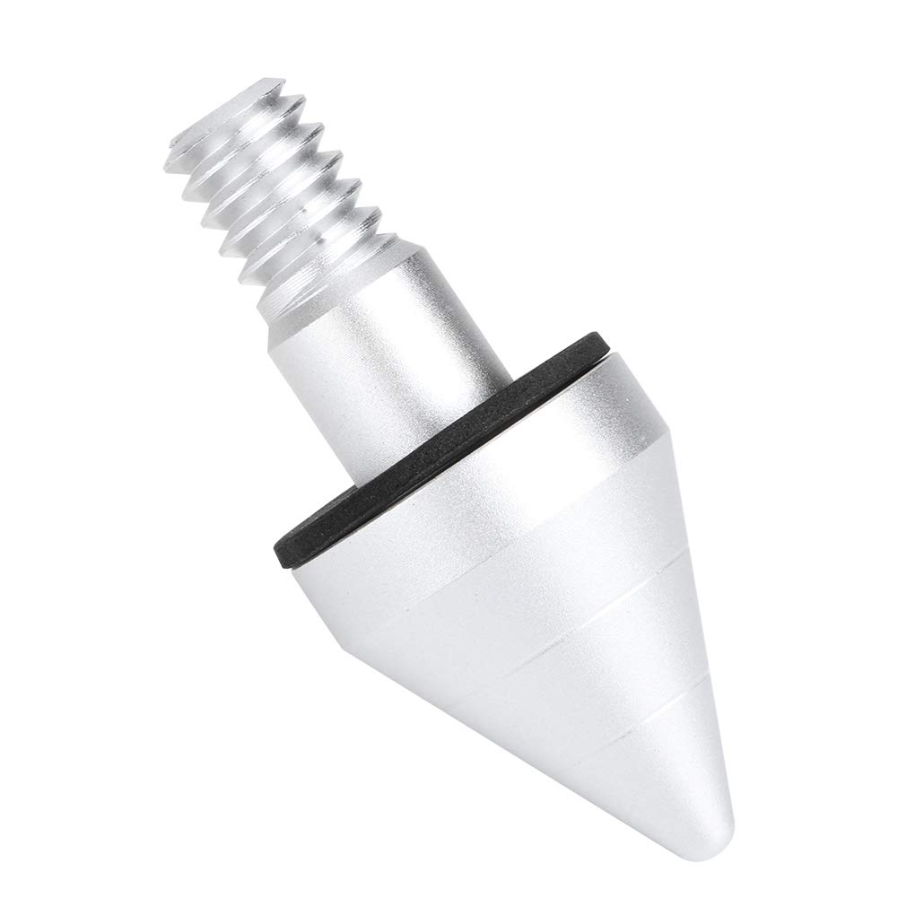 Cheotime Heck Stoßfänger Spike, Auto hinteren Stoßstange runde Nagelwächter Beschützer Spikes Guards kompatibel mit Smart, Aluminium Legierungs Wach Schwanzabstimmung Teil (Silber) von CHEOTIME