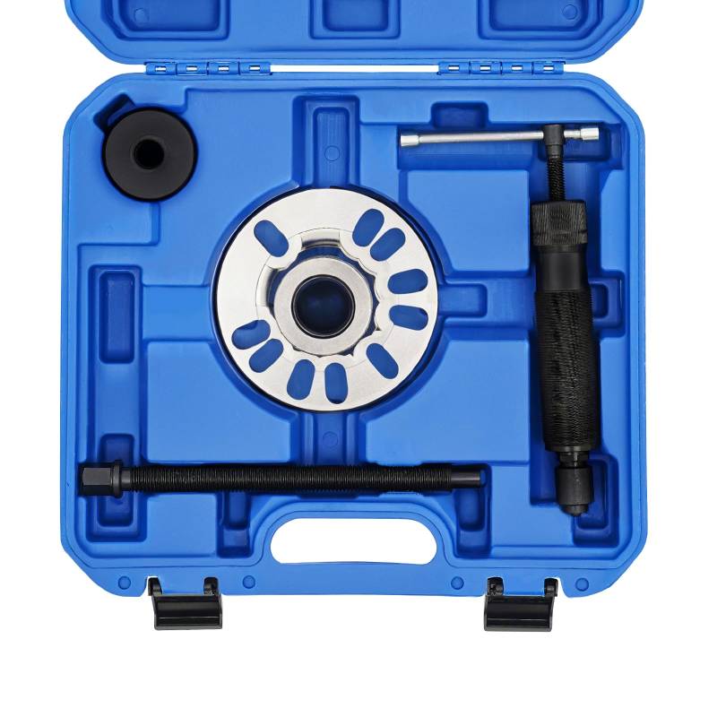 10T Hydraulischer Radlager Abzieher, 98-125mm Hydraulik Radnaben Antriebswellen Ausdrücker Werkzeug Satz, 3 in 1 Ausdrücker Satz KFZ Hydraulikspindel Radnaben Abzieher für 4-Loch- oder 5-Loch-Räder von CHERIKIU
