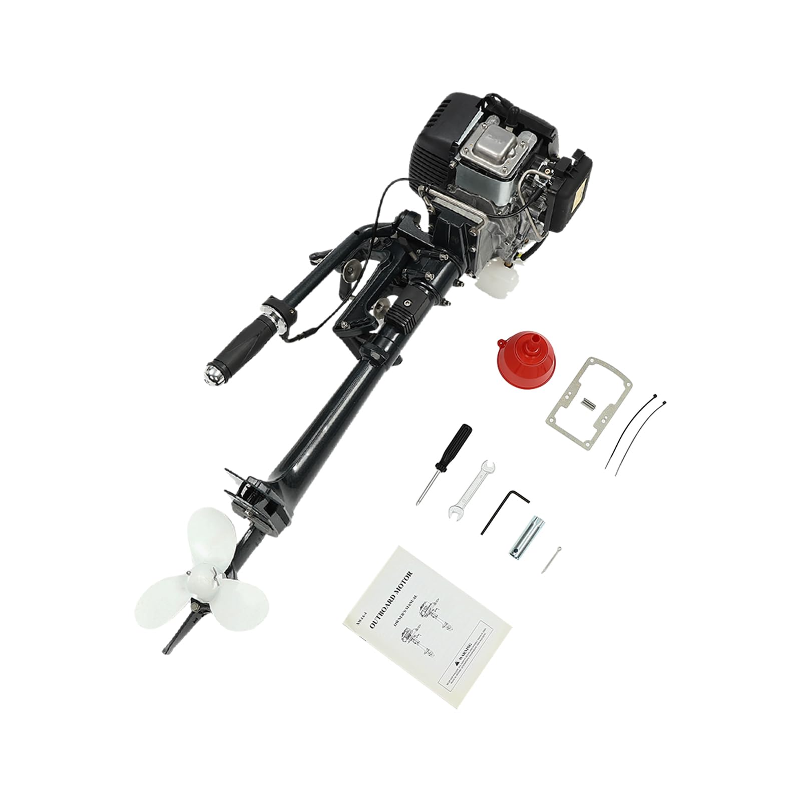 4 Takt Außenbordmotor Benzinmotor, 5500rpm 3ps Heavy Duty Boot Motor Außenbordmotor, CDI Einzylinder Windkühlung Pinnensteuerung Rückspulen Start für Aufblasbare Fischerboot und Angeln 4 Takt Außenbordmotor Benzinmotor, 5500rpm 3ps Heavy Duty Boot Motor Außenbordmotor, CDI Einzylinder Windkühlung Pinnensteuerung Rückspulen Start für Aufblasbare Fischerboot und Angeln von CHERIKIU