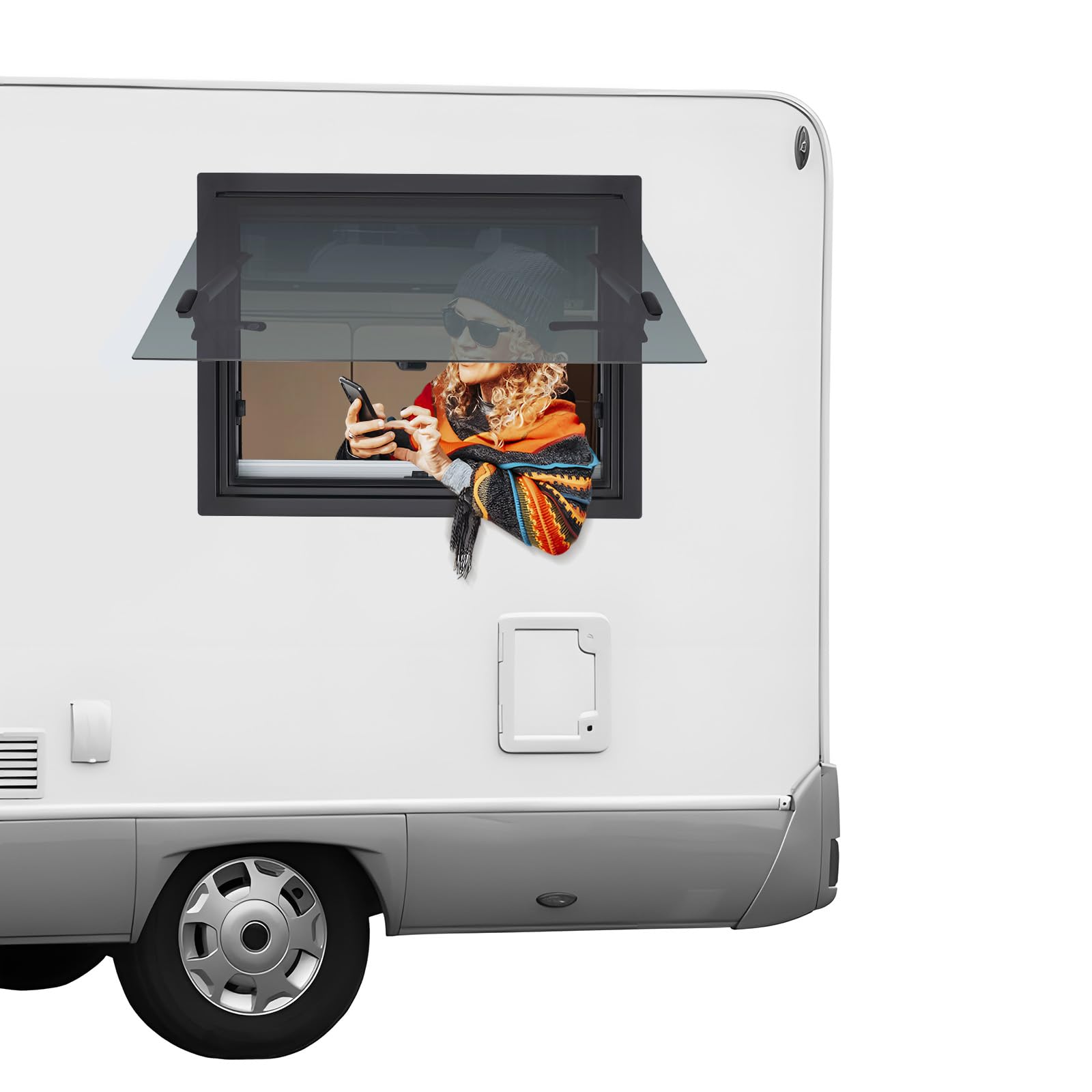 Wohnmobilfenster, 600*450mm Wohnmobil Ausstellfenster Camper Wohnmobil Fenster Caravan Schiebefenster Wohnwagen Schiebefenster Wohnmobil Belüftungsfenster mit Fliegengitter und Fensterscheibe(60*45CM) Wohnmobilfenster, 600*450mm Wohnmobil Ausstellfenster Camper Wohnmobil Fenster Caravan Schiebefenster Wohnwagen Schiebefenster Wohnmobil Belüftungsfenster mit Fliegengitter und Fensterscheibe(60*45CM) von CHERIREN