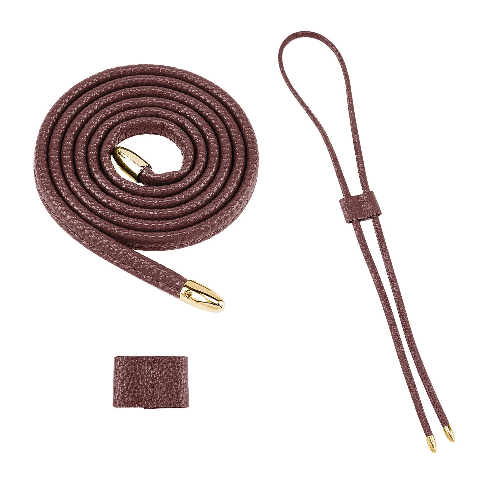 CHGCRAFT 2 Stück Abnehmbarer PU-Ledertaschenriemen Kordelzug Bündel Taschenzubehör für Eimertasche Umhängetaschen CHGCRAFT 2 Stück Abnehmbarer PU-Ledertaschenriemen Kordelzug Bündel Taschenzubehör für Eimertasche Umhängetaschen von CHGCRAFT