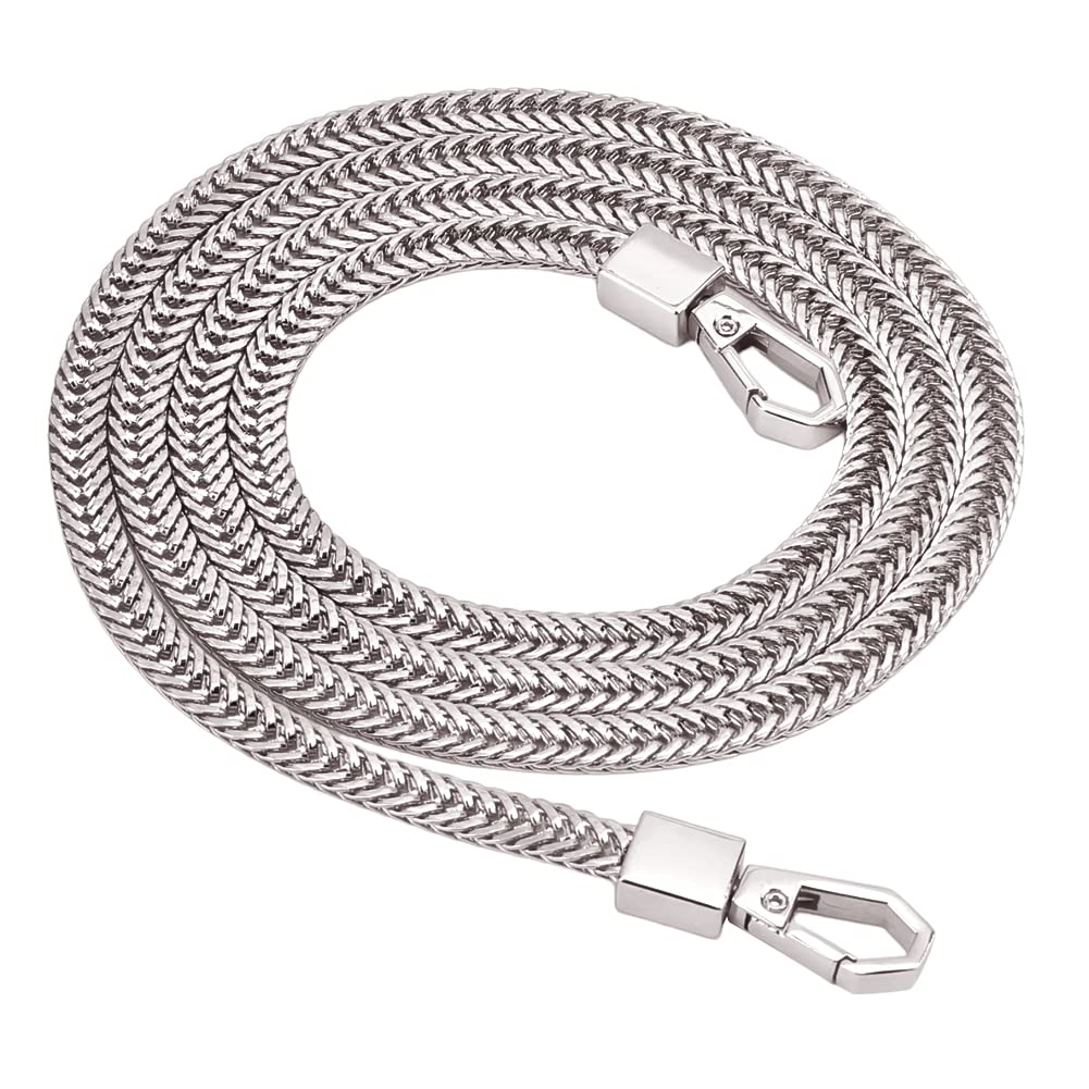 CHGCRAFT Taschenkette Metall Ersatz Tragegurt Kette Schultergurt Tasche Kettenriemen Schulter Riemen Ersatz Gürte für Damen Handtaschen DIY, 106cm Silber CHGCRAFT Taschenkette Metall Ersatz Tragegurt Kette Schultergurt Tasche Kettenriemen Schulter Riemen Ersatz Gürte für Damen Handtaschen DIY, 106cm Silber von CHGCRAFT