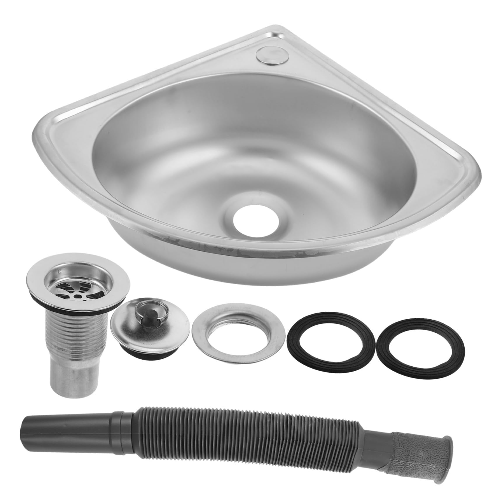 CHICAMPERA 1 Satz Waschbecken Für Wohnmobile Waschbecken Für Wohnwagen Und Wohnmobil Kleines Barwaschbecken Kleines Waschbecken Barspüle Aus Edelstahl Kleine Küchenspüle Rostfreier Stahl von CHICAMPERA