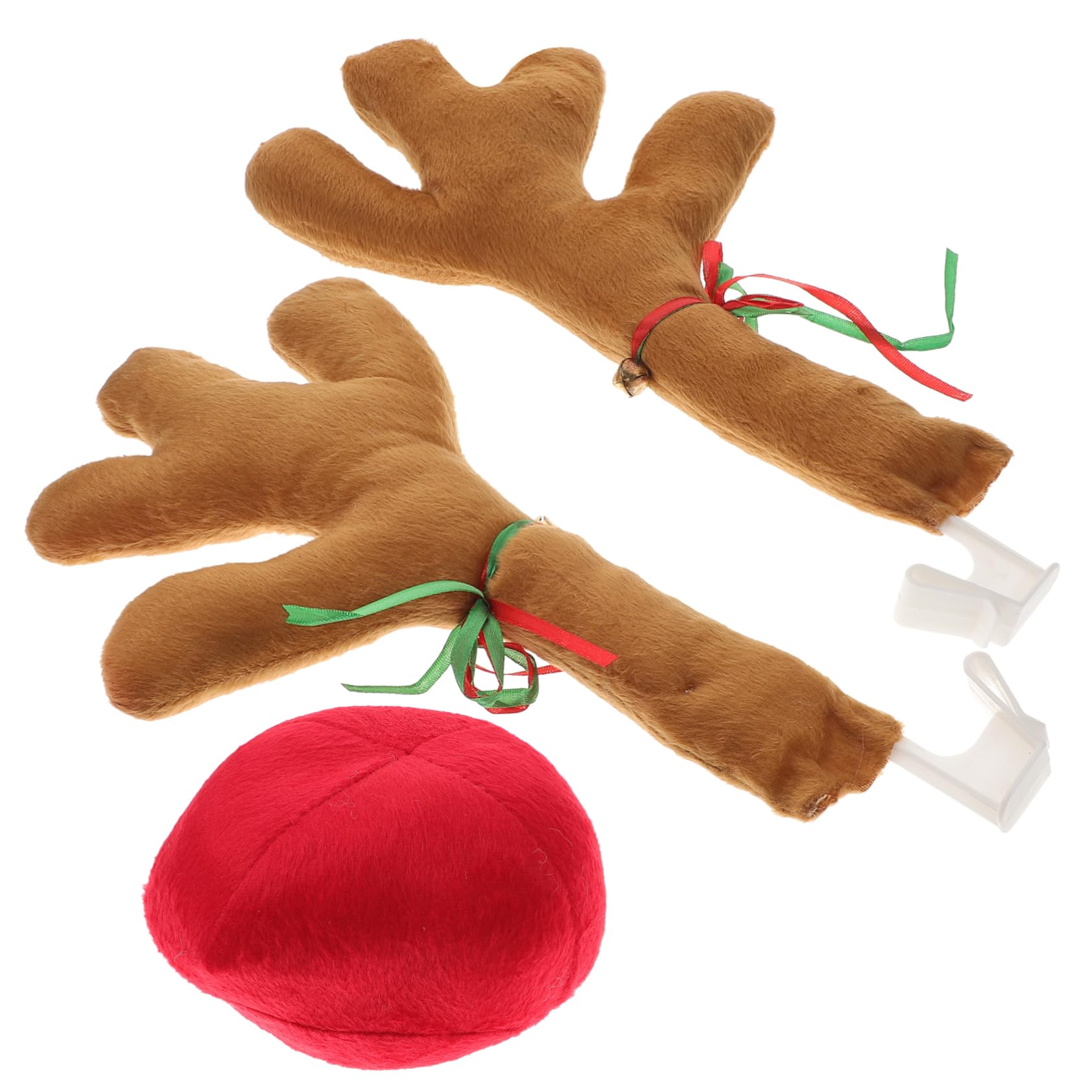 CHICAMPERA 1Satz Auto Rentiergeweih Nase Weihnachtsdekoration Auto Zubehör für Festliche Fahrzeugdekoration Leicht Anzubringen mit Clip und Stabiler Befestigung CHICAMPERA 1Satz Auto Rentiergeweih Nase Weihnachtsdekoration Auto Zubehör für Festliche Fahrzeugdekoration Leicht Anzubringen mit Clip und Stabiler Befestigung von CHICAMPERA