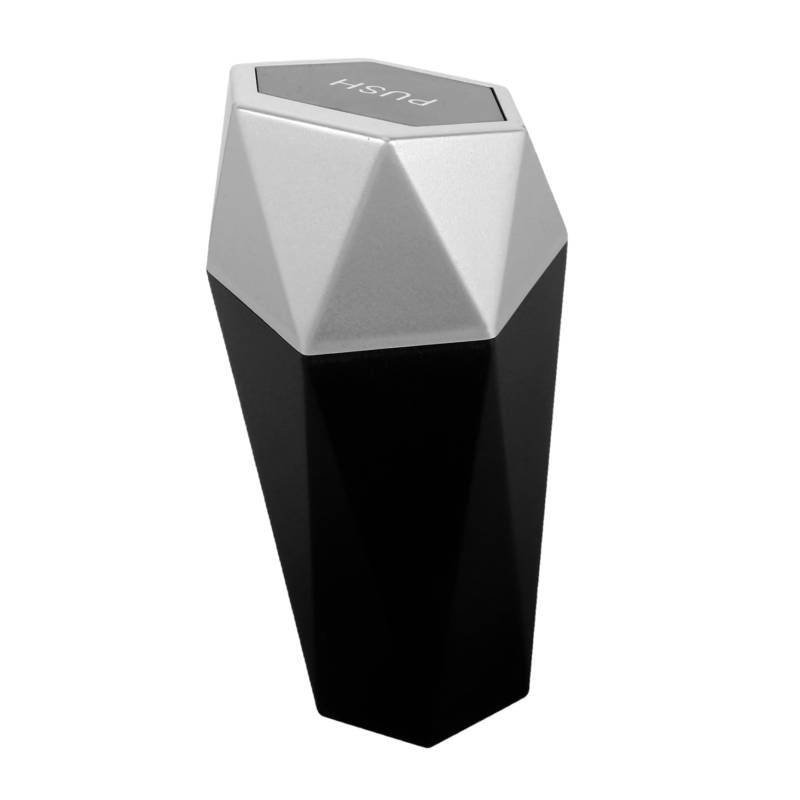 CHICAMPERA 1Stück Multifunktionaler Auto Mülleimer Teilig Kompakte Aufbewahrungsbox für Getränkehalter Geruchshemmend für Fahrzeug Innenräume und Desktop Nutzung von CHICAMPERA