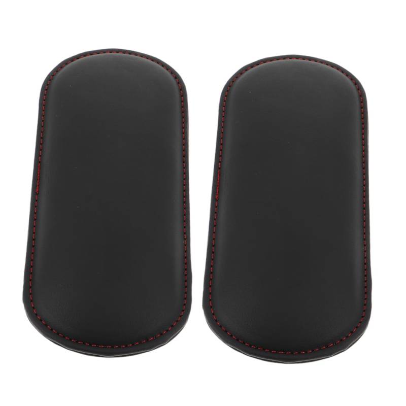 CHICAMPERA 2 Stück Auto Ellenbogenauflage Beinstütze für Autositze auto armlehne pad Konsolenabdeckungen für SUV Ellbogenauflage Armlehne Mittelkonsole Mikrofaser-Leder von CHICAMPERA