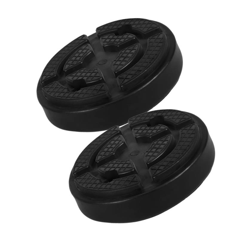 CHICAMPERA 2 Stück Gummiauflage Anheben Wagenheberauflagen Blau Bodenlift Jack-Pads Pinch Weld Jack Pad Auflage Heben Zwei-säulen-hebebühne Bodenheberauflage Prise Black von CHICAMPERA
