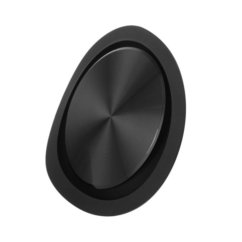 CHICAMPERA Bassmembran Lautsprecher Vibrationsmembranen Autozubehör Autoteil Autozubehör Auto Bass Passive Membranplatte Vibrationskühler Gummi Vibrationsplatte Für Bass Gummi Metall Schwarz von CHICAMPERA