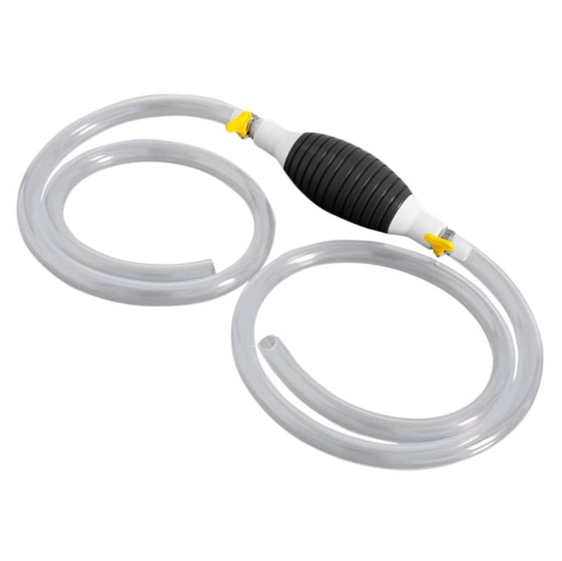 CHICAMPERA Handpumpensiphon für Benzin und Öl Gassiphonpumpe mit Schlauch Manuelle Kraftstofftransferpumpe und Zuverlässig für Verschiedene Flüssigkeiten von CHICAMPERA