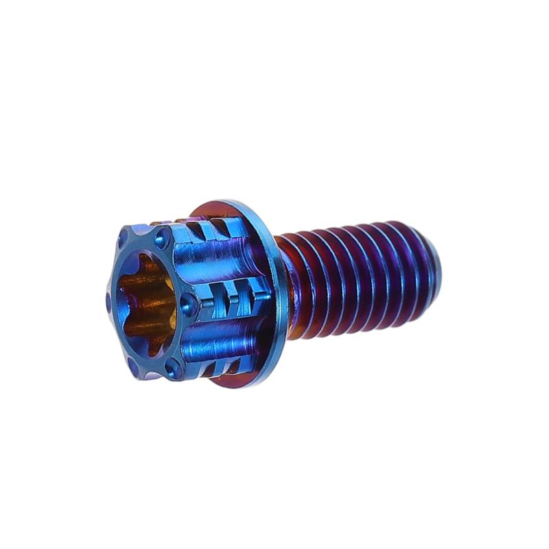 CHICAMPERA Motorrad Ringzahnradschrauben Motorrad Scheibenbremsschrauben Rotorschrauben Für Fahrradbremsen Fahrrad Scheibenbremsrotorschrauben Motorradbolzen Flanschschrauben Für Motorräder von CHICAMPERA