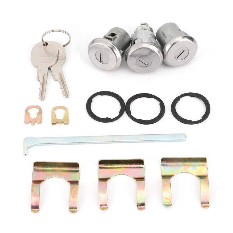 Autotür-Kofferraumschlüssel-Kit, Hochfestes Cutlass-Schloss-Set Türkoffer-Schlüssel-Kit 654394765282 Ersatz Passend für Chevelle cutlass supreme parts von CHICIRIS
