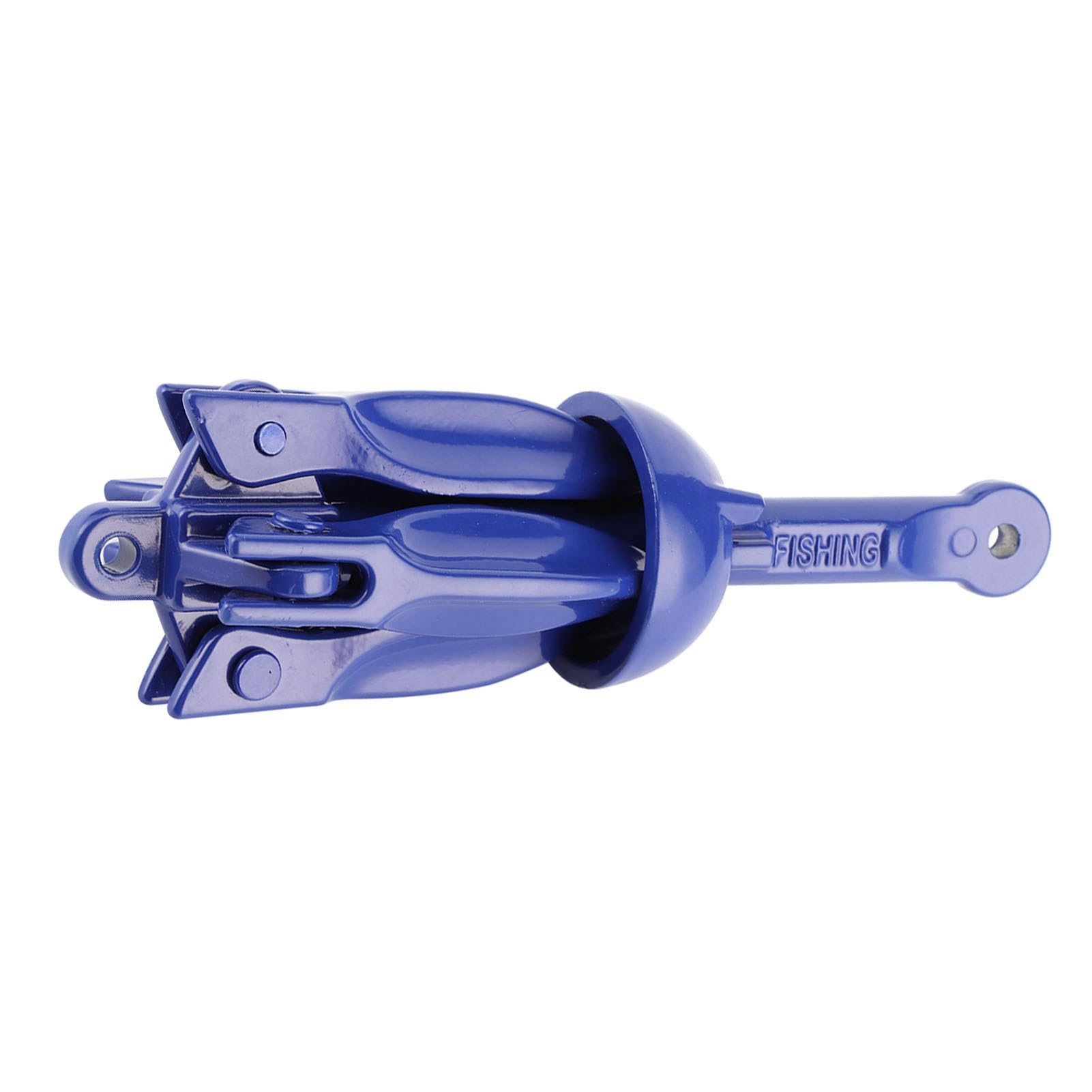 Bootsanker Klappanker Tragbarer Marineanker Angelzubehör 4 Zinken Aluminiumlegierung Klappbarer Zubehör für Segelboot Kajak Kanu Krawatte anchor 4kg von CHICIRIS