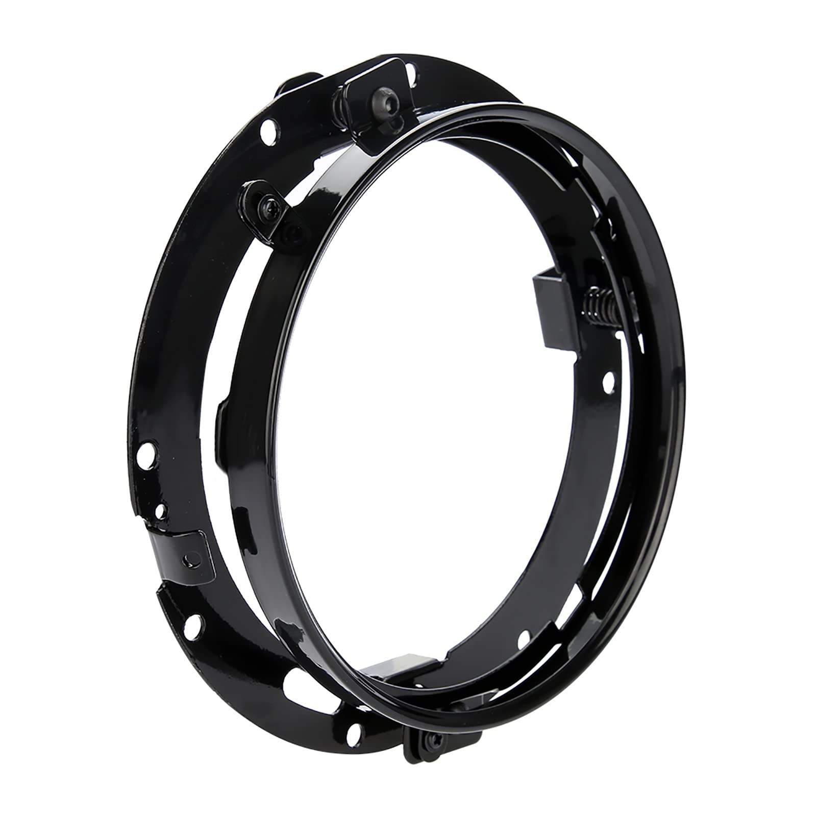 CHICIRIS 7 Zoll Autoscheinwerfer Rundring Montagehalterung Runder Scheinwerfer Montagehalterungsring (Black) von CHICIRIS