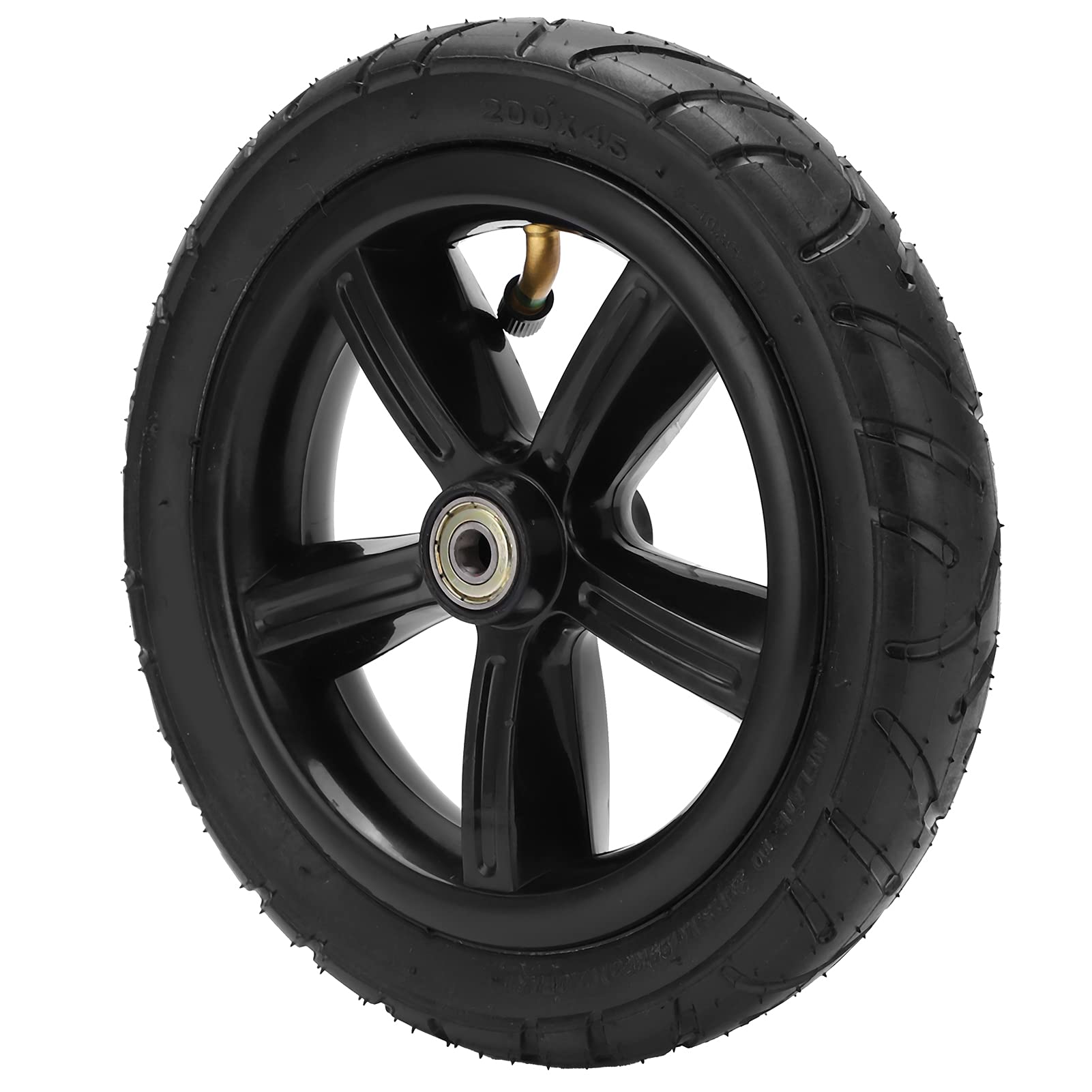 Elektroroller Reifen, Elektrorollerreifen 8 Zoll Reifen 200x45 Schlauch Scooter Reifen Universal Felge und Reifen Set Gummi Starker Grip Verschleißfest für Elektroroller (Schwarz) Elektroroller Reifen, Elektrorollerreifen 8 Zoll Reifen 200x45 Schlauch Scooter Reifen Universal Felge und Reifen Set Gummi Starker Grip Verschleißfest für Elektroroller (Schwarz) von CHICIRIS