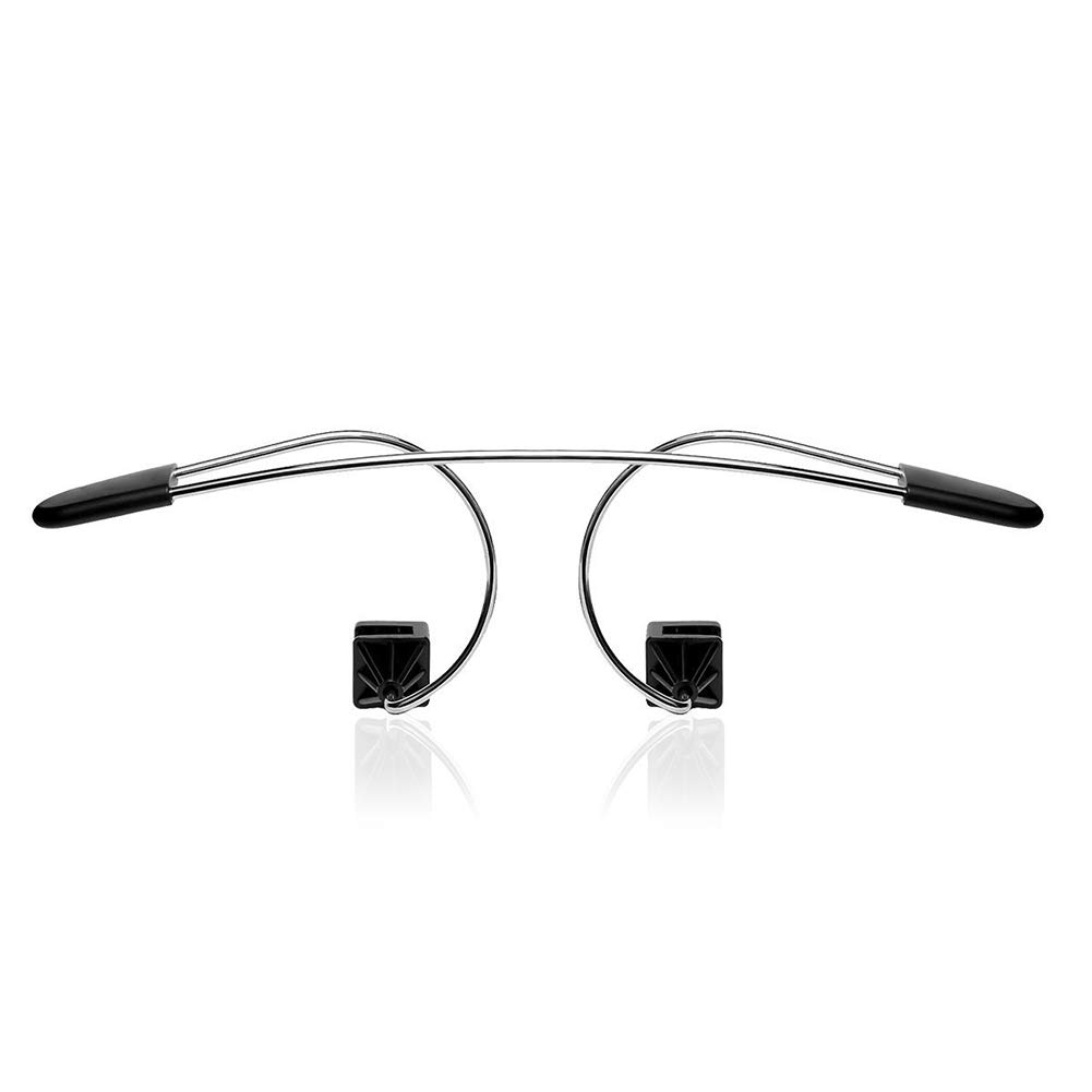 CHICIRIS Autokleiderbügel Bar, Autoschichtbügel, Metallverstellbare Autositz -Kopfstützenhaken mit Kopfstützen Rückhaltestangen für Fahrzeug (Black) von CHICIRIS