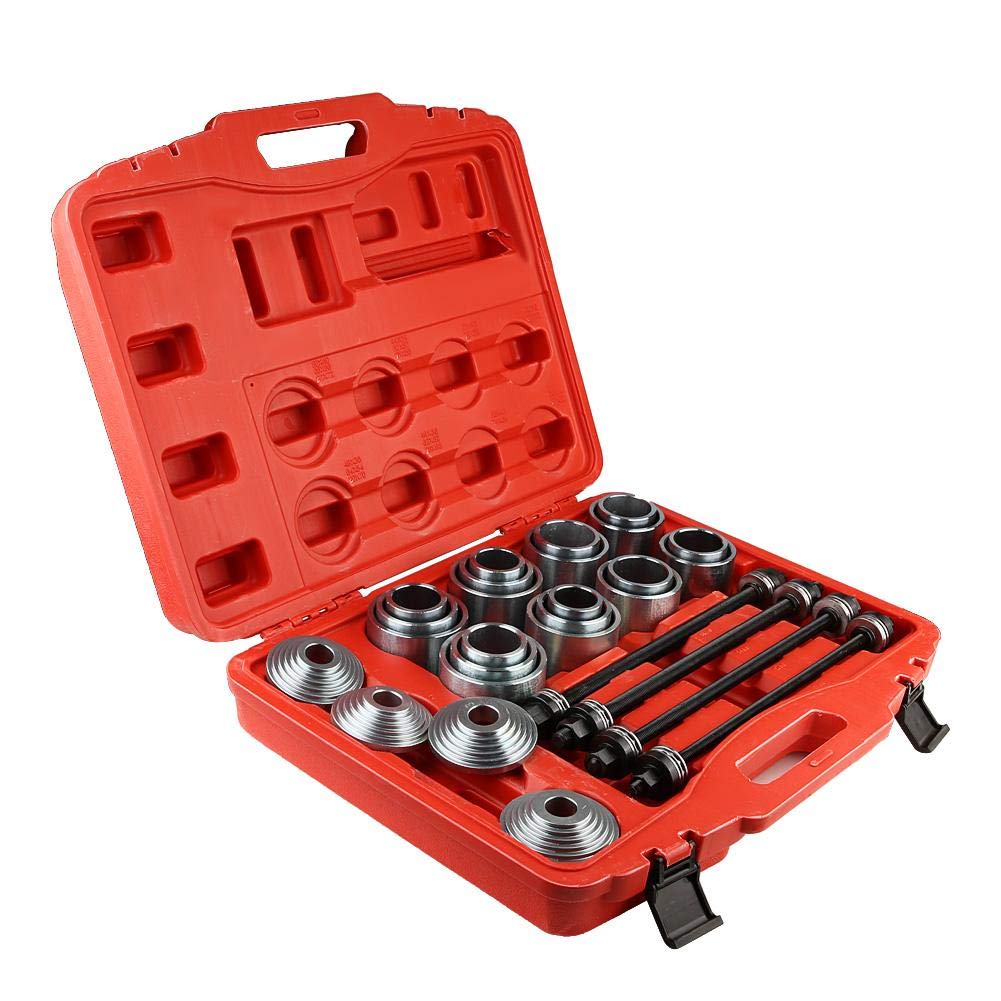 CHICIRIS Brachmaschinen -Kit, Radlager -Pressekit, 36 Pcs Auto Universal Buschlagerentfernung Insertion Tools Set Press Hülle Set Set CHICIRIS Brachmaschinen -Kit, Radlager -Pressekit, 36 Pcs Auto Universal Buschlagerentfernung Insertion Tools Set Press Hülle Set Set von CHICIRIS
