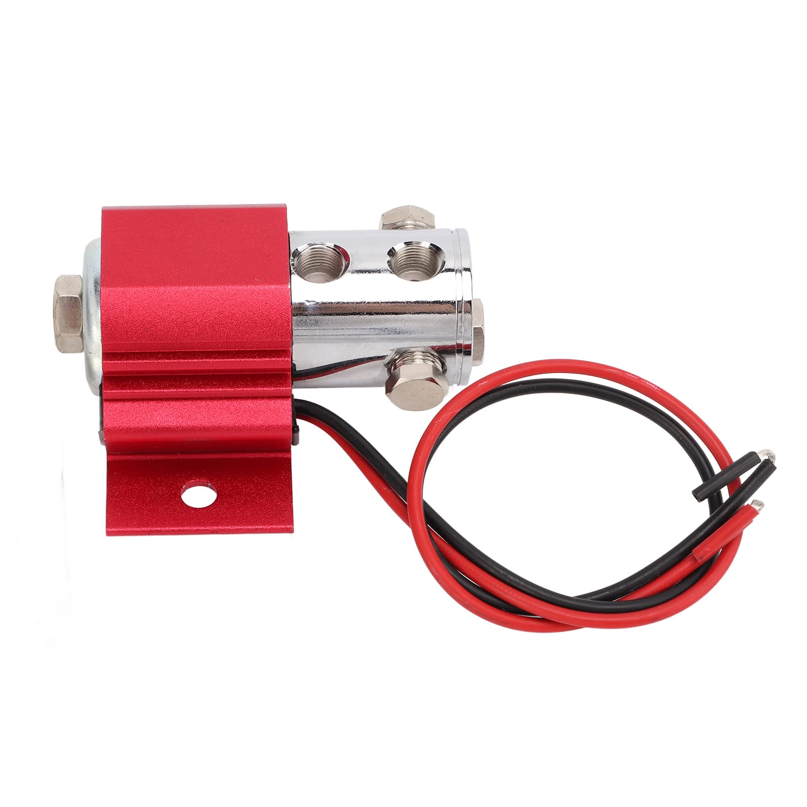 CHICIRIS Elektrische Vorderbremsblock-Lock-Kit Edelstahlstütze für Universelle Autozubehör 12-24V DC (Rot) von CHICIRIS