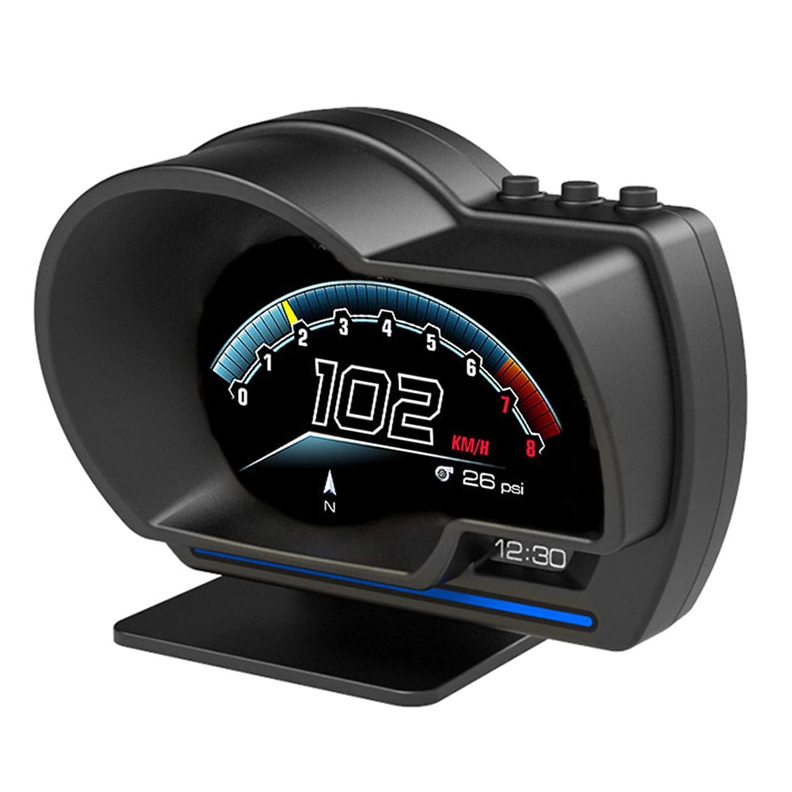 CHICIRIS Head Up Display Digital OBD2 + GPS Smart Screen Gauge Auto HUD Head Up Display Tachometer RPM Alarm für Auto LKW CHICIRIS Head Up Display Digital OBD2 + GPS Smart Screen Gauge Auto HUD Head Up Display Tachometer RPM Alarm für Auto LKW von CHICIRIS