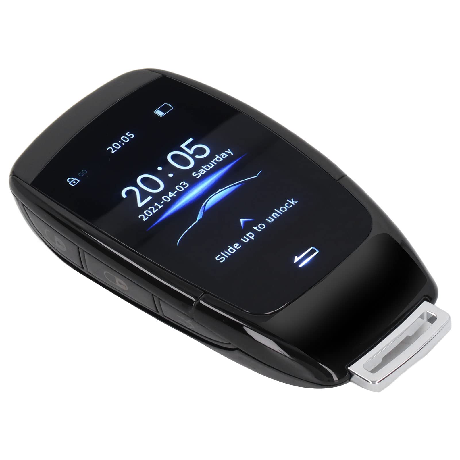 CHICIRIS LCD Smart Key Display, Smart Remote Key HochauflöSender SchlüSselloser Zugang FüR Modelle mit Start-Stopp-Taste (Schwarz) von CHICIRIS