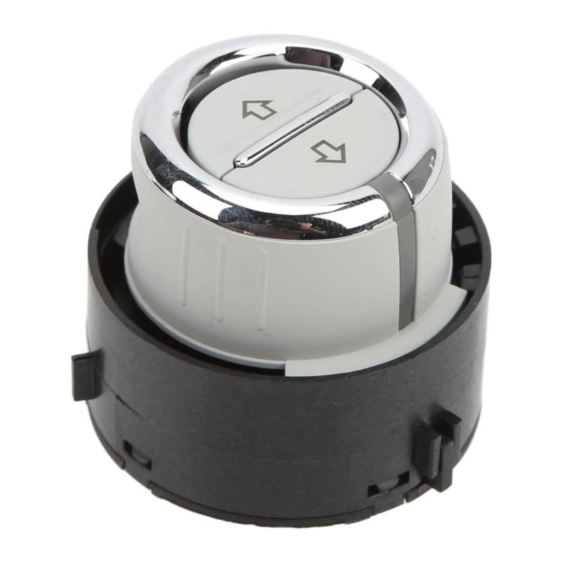 CHICIRIS Schaltdachschalter, Auto Schiebedach Push Taste Black Silber ABS-Metall mit Hoher Empfindlichkeitsregelung für den Sitz 2011-2019 von CHICIRIS