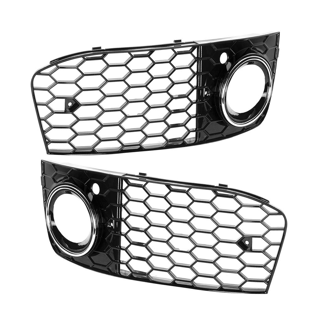 CHICIRIS Wetterresistent für Nebel Lichtrahmen für B8 2009-2011, Einfache Installation Nebelscheinwerferabdeckung, Passt für B8 Light Cover. (Elektroplatten (GZ.D072DL/R)) von CHICIRIS