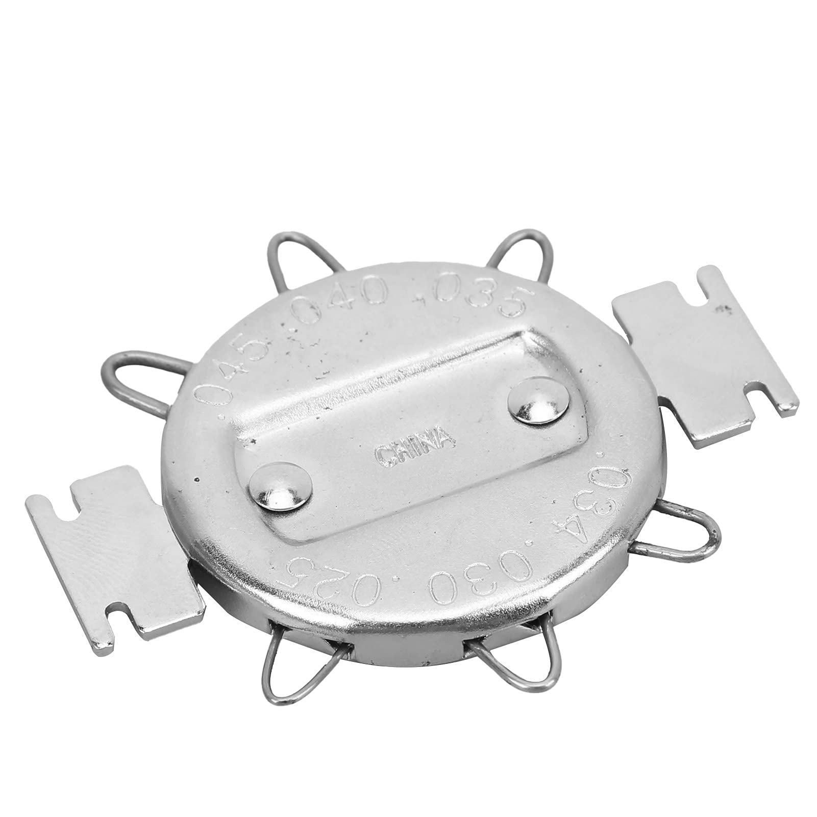 CHICIRIS Zündkerzenspaltmessel, Zündkerzenanzeige 0,64 Bis 1,14 Mm 0,025 Bis 0,045 Zoll Motorradzubehör Zur Messung der Einstellung (Silver) von CHICIRIS
