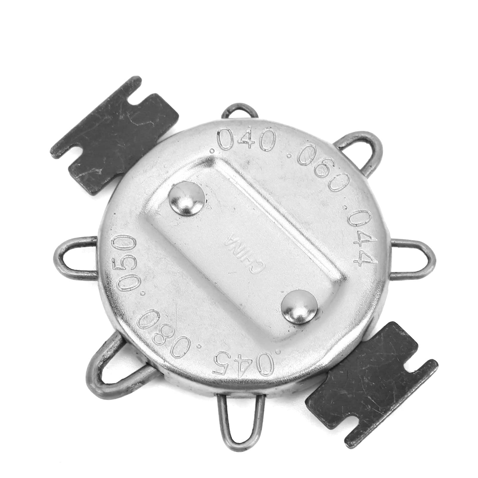 CHICIRIS Zündkerzenspaltmessel, Zündkerzenanzeige 0,64 Bis 1,14 Mm 0,025 Bis 0,045 Zoll Motorradzubehör Zur Messung der Einstellung (schwarzes Silber) von CHICIRIS