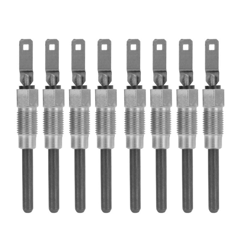 Chiciris 8PCS Glow Plug Solid Construction 0250202126 Fast Start Glow Plug für 6.5L 6.2L 1982 2005 von CHICIRIS