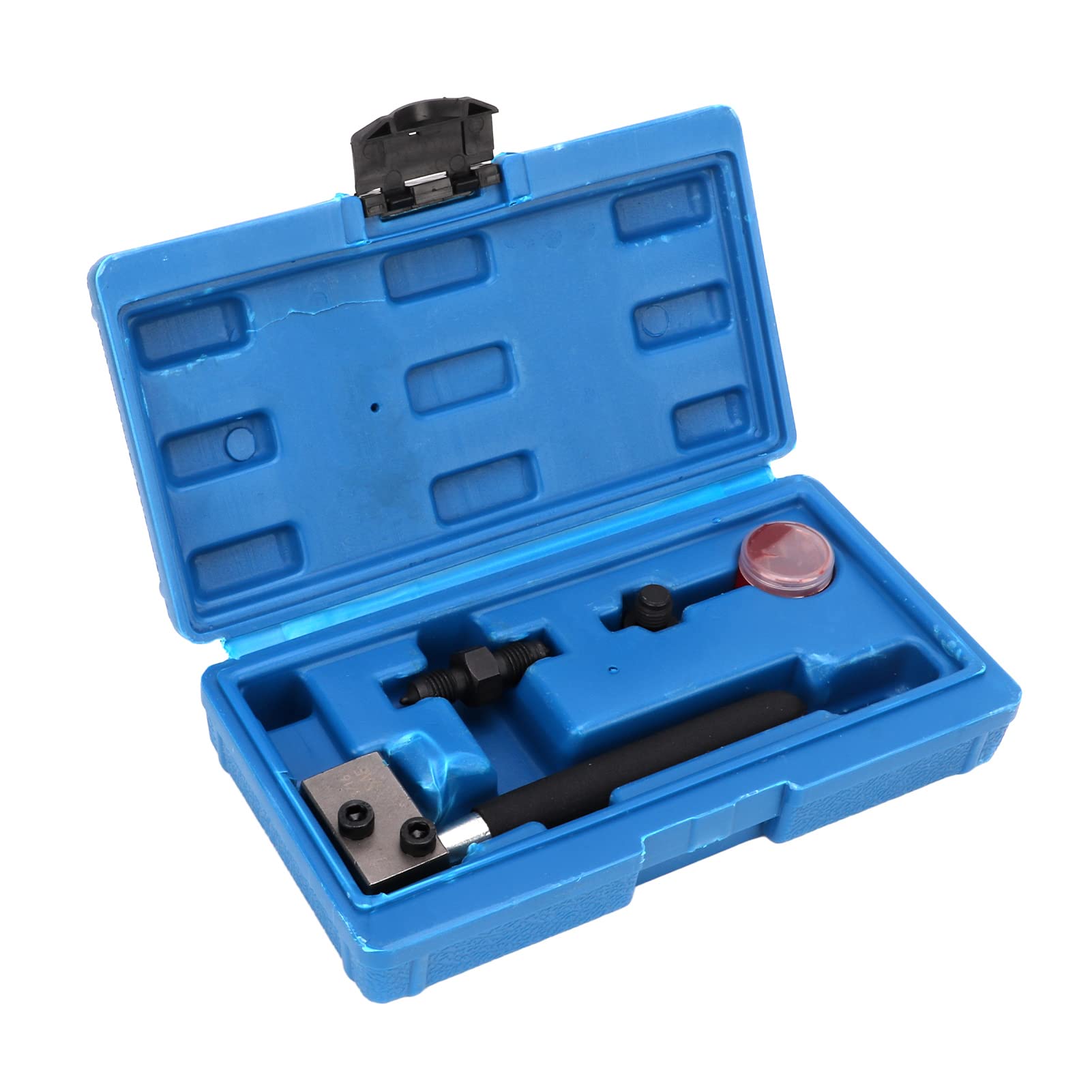 Double Flacking Tool 45 Grad SAE Double Flacking Tool Kit für 3/16 Zoll Stahl- und Kupferrohr für die Reparatur der Bremsleitung Universal Fitment von CHICIRIS
