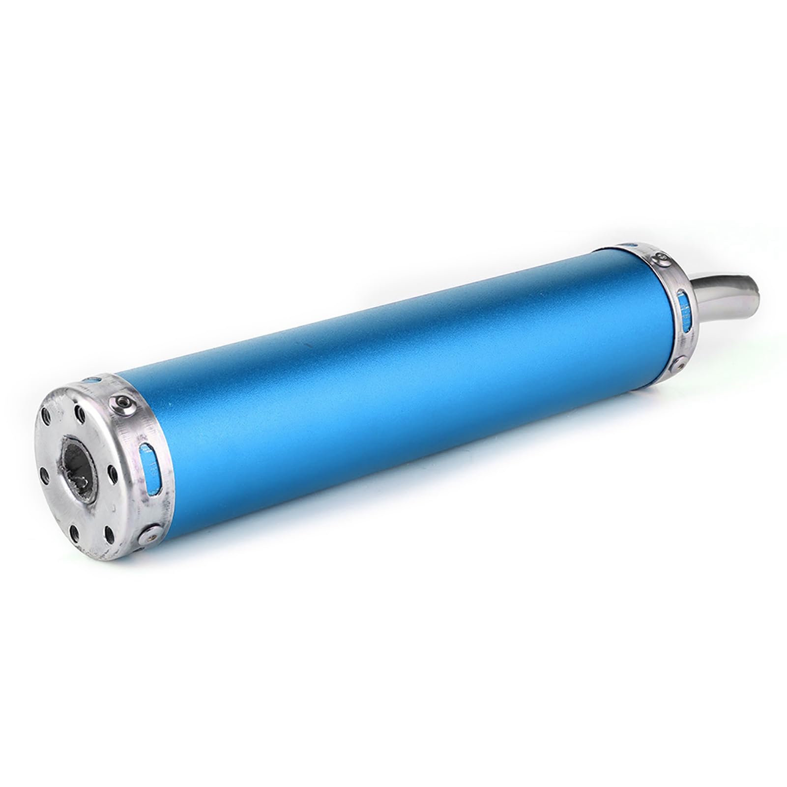 Leistungsschuffler, Schalldämpfer -Endrohr 20mm 0,8 -Zoll -Rausch -Reduktion Motorradzubehör mit Stilvollem Design für 2 Takte (BLUE) von CHICIRIS