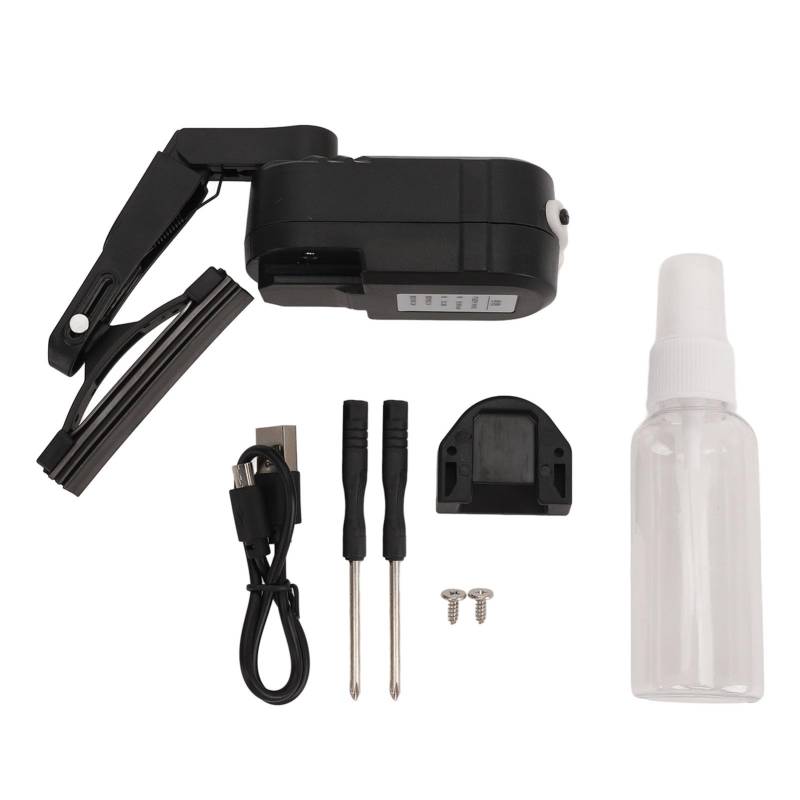 Motorradhelm Wischer, Universal Helm Fit Motorcycle Helm Wischerwischer Wieder Aufladbare 2 -Geschwindigkeitsschalter -Wasserscheibe Wischer für Motorradvisier 800 -mAh -Batterie von CHICIRIS