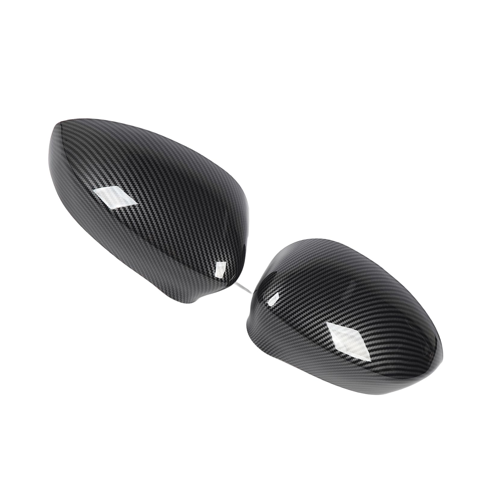Side Heckansicht Spiegelabdeckungskappe Langlebige Ersatzanpassung für 500 2007 Bis 2020 Verbesserter Schutz für Einfache Installation (Hydro Dip Carbon Look) von CHICIRIS