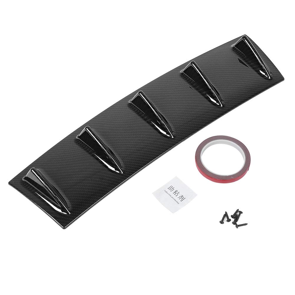 Stoßfänger Lippendiffusor, Auto -Styling -Accessoire Universal Heck Stoßfänger Lippendiffusor 5 Flossen ABS Kohlefaser Textur 584 Mm 23in Stoßfänger Lippendiffusor, Auto -Styling -Accessoire Universal Heck Stoßfänger Lippendiffusor 5 Flossen ABS Kohlefaser Textur 584 Mm 23in von CHICIRIS