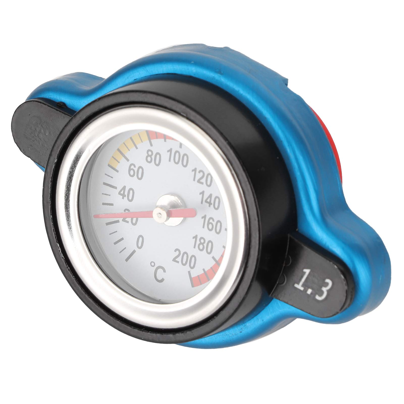 Universal Thermostatic Kühlerabdeckungsdeckel mit Temperaturmesser für eine Effiziente Motorkühlung für Alle Kühler Aluminiumlegierung + Silikon Gummi Dunkelblau + Schwarz 1 Stück (Großer Kopf 1,3bar) Universal Thermostatic Kühlerabdeckungsdeckel mit Temperaturmesser für eine Effiziente Motorkühlung für Alle Kühler Aluminiumlegierung + Silikon Gummi Dunkelblau + Schwarz 1 Stück (Großer Kopf 1,3bar) von CHICIRIS
